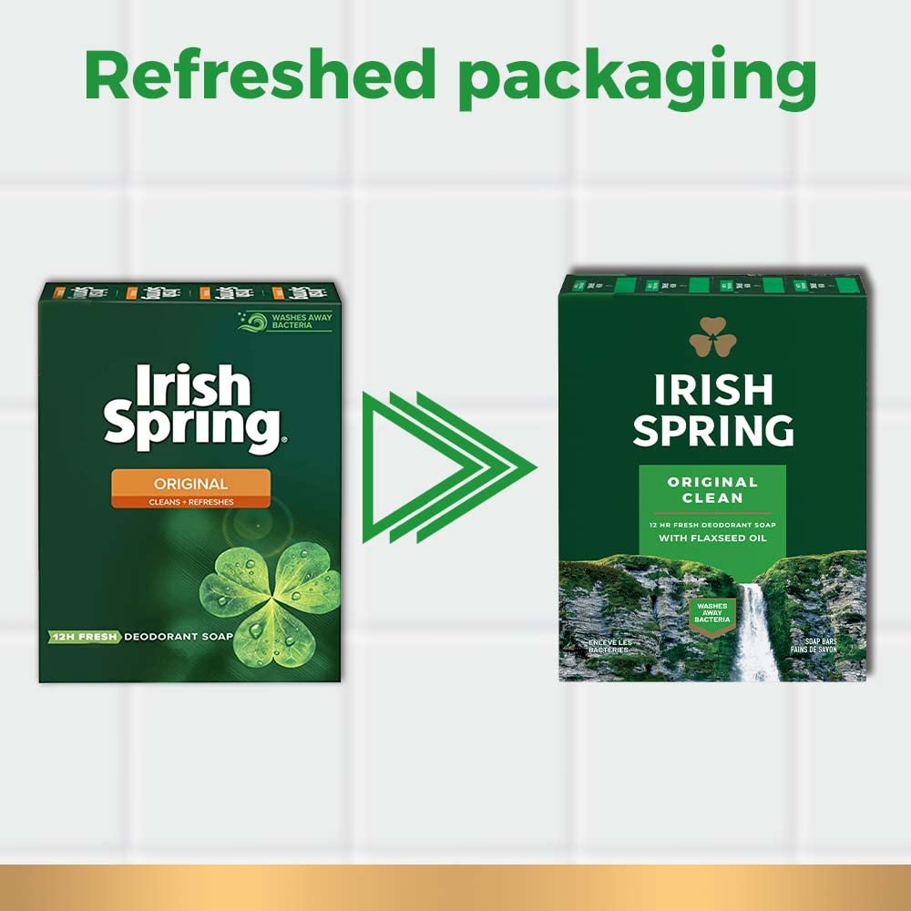 Irish Spring Deodorant Soap, Original, 6 Bars (Pack of 4)