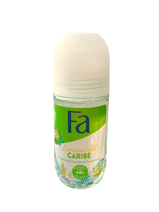Fa Caribbean Lemon Roll on (Glass) Deodorant 50 ml Beauty and Personal Care Fa