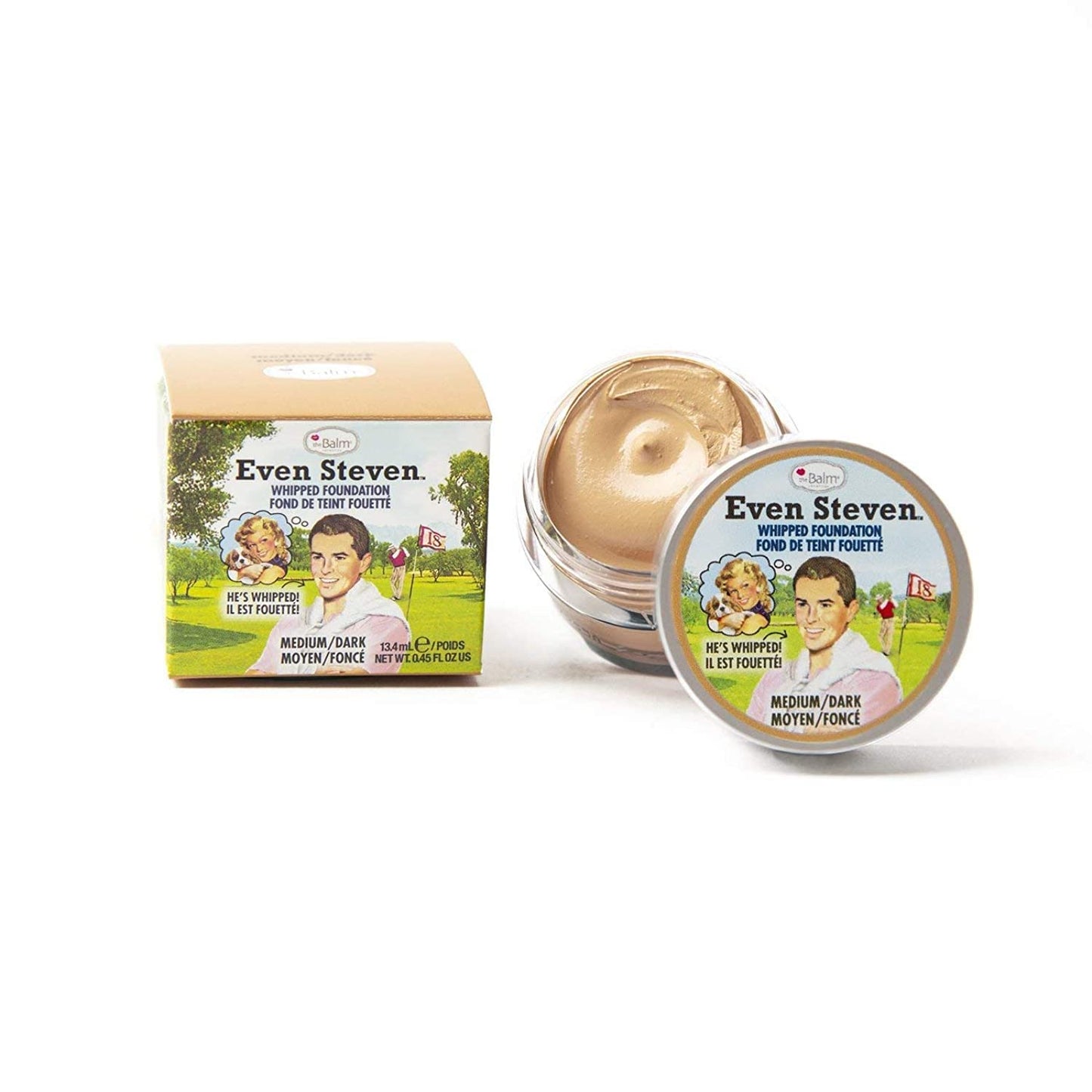 Even Steven Whipped Foundation, Ultra-Pigmented Formula, Medium Dark, Natural Matte Finish