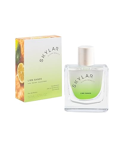Skylar Lime Sands Eau de Parfum - Hypoallergenic & Clean Perfume for Women & Men, Vegan & Safe for Sensitive Skin - Woody Citrus Perfume with Notes