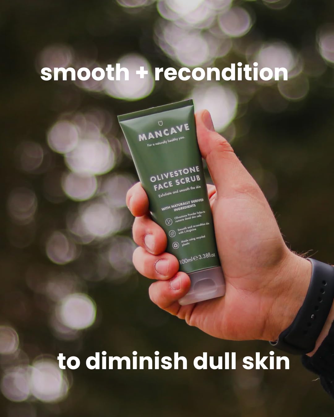 ManCave Natural Olivestone Face Scrub 100ml
