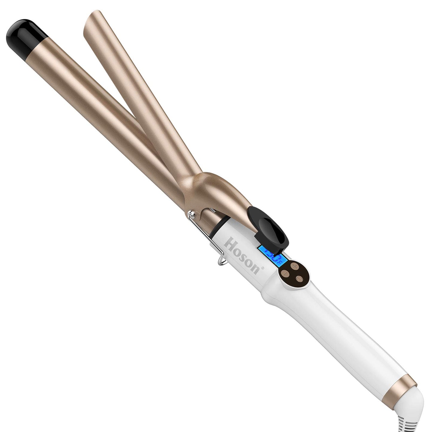 Hoson 1 Inch Curling Iron Professional Ceramic Tourmaline Coating Barrel Hair Curler, LCD Dispaly with 9 Heat Setting(225°F to 450°F for All Hair