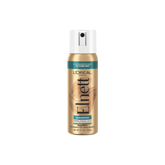 L'Oreal Paris Elnett Unscented Hairspray, up to 72-Hour Extra Strong Hold Formula with Humidity Resistant Frizz Control, Hairspray with Soft Beauty and Personal Care L'Oreal Paris Default Title