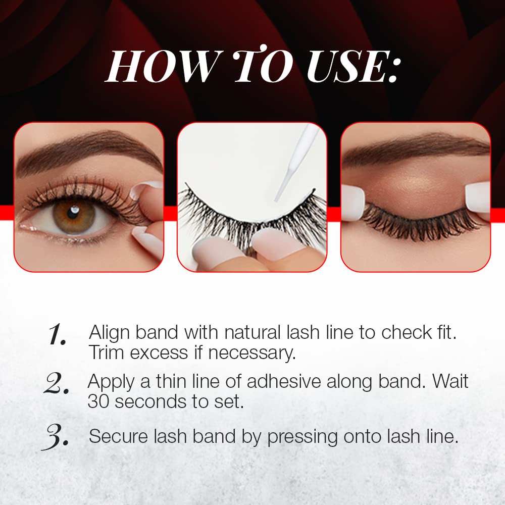Ardell Wispies False Lashes 705 - Full Volume False Eyelashes, Long & Fluffy Lashes for Natural Look, 1 Pair