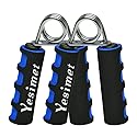 E-smartinlife Hand Grip Strengthener Set, Finger Gripper - Soft Foam Hand Exerciser for Quickly Increasing Wrist Forearm and Finger Strength, 2 Pack