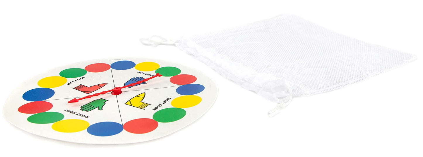 Jay Franco Twister Game Blanket - 3 Piece Set Includes Plush Blanket, Spinner, & Storage Bag (Official Hasbro Product)