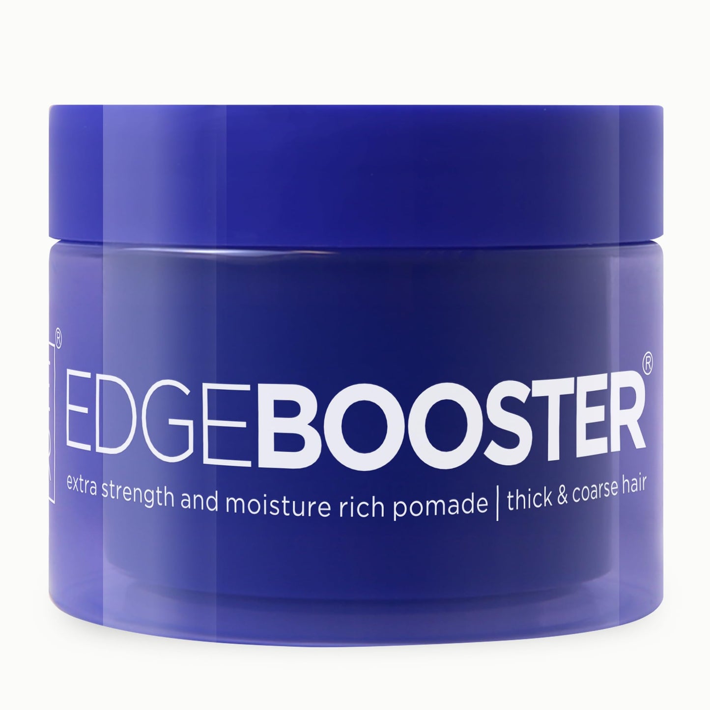 Style Factor Edge Booster Extra Strength & Moisture Rich Pomade | Strong Hold Edge Control Gel for Thick & Coarse Hair | High Shine, Non-Greasy
