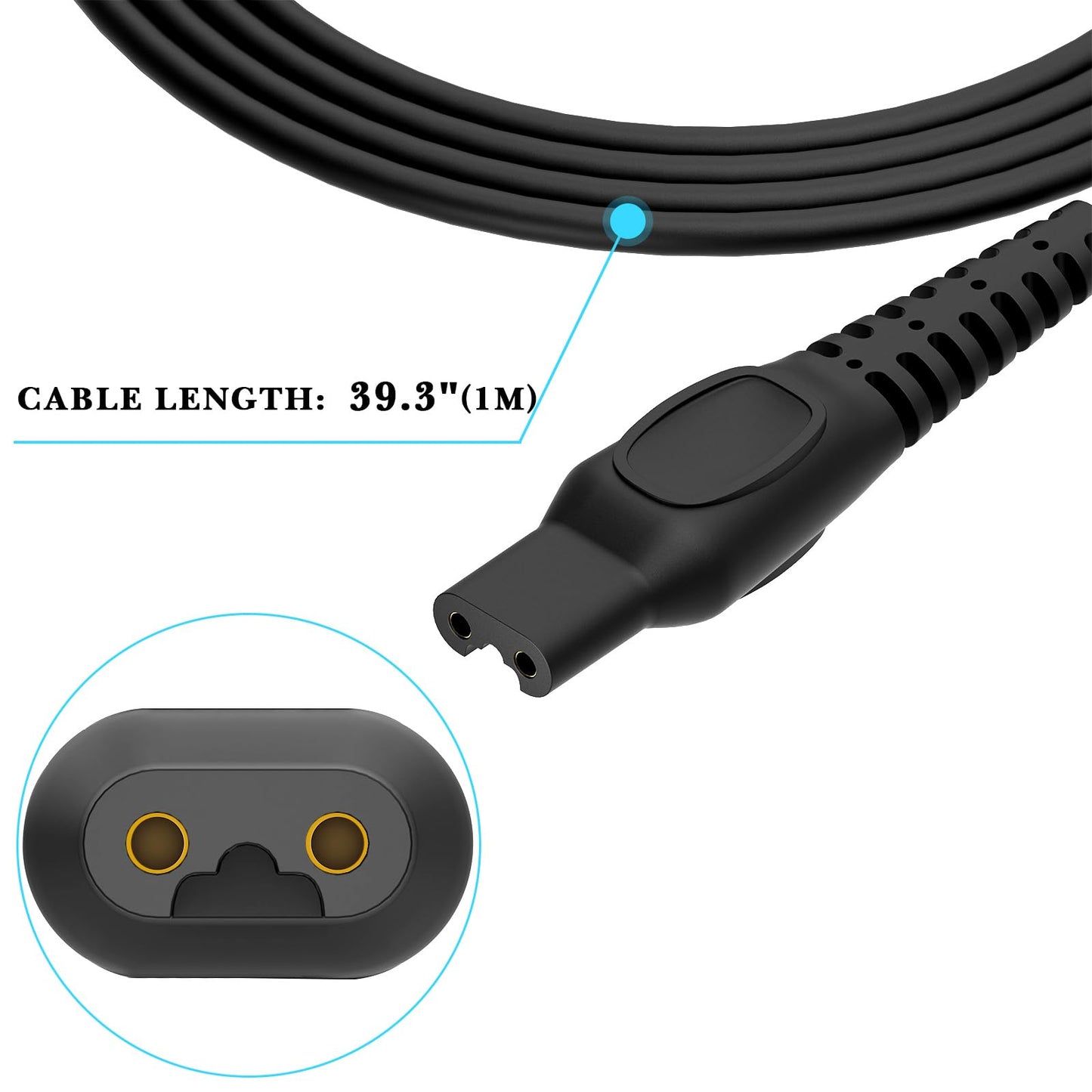 Linkidea 8V Shaver Charger Cord, Replacement USB Power Charger Adapter Cable, Compatible with Philips Norelco HQ850, AT600, FT618, S5050, S5080 Beauty and Personal Care Linkidea