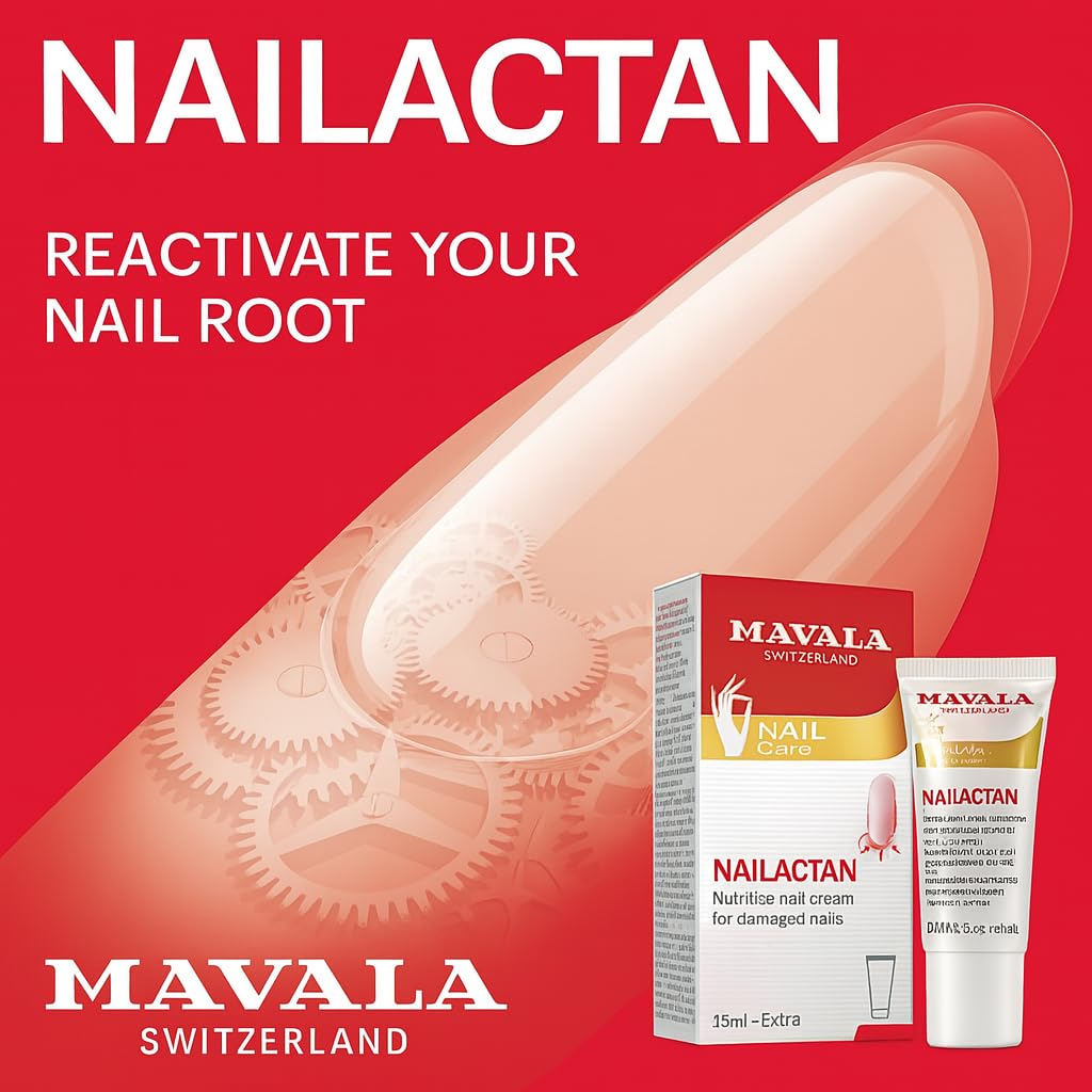 Mavala Nutritive Nail Cream Nailactan for Damaged Nails | Nail Care with Restorative Ingredients for Longer, Healthier Nails | Nail Strengthener +