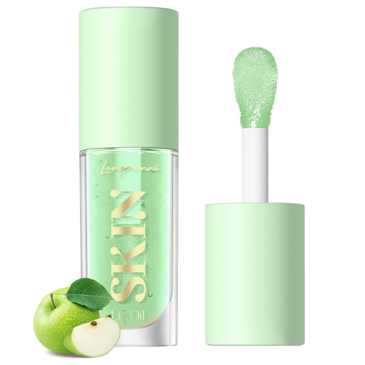 LANGMANNI Moisturizing Lip Oil,No-Sticky Lip Gloss Lip Balm Lip Care,Fruit Flavoured Lip Oil For Dry Lip's Moisturizing Hydrating And Nourishing