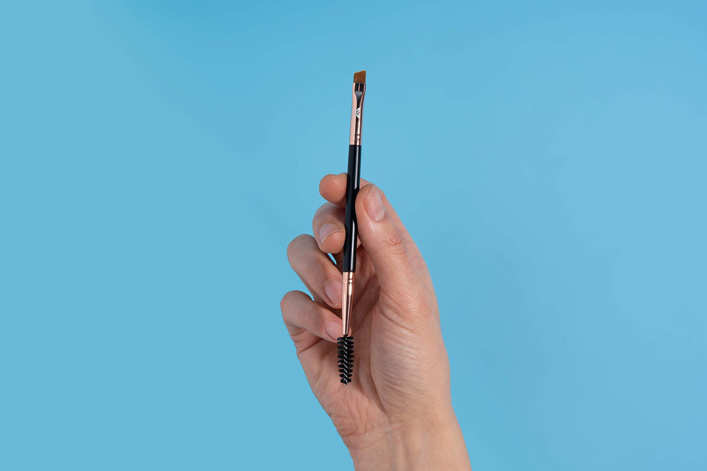 Dual-Ended Eyebrow & Lash Tint Brush - Angled Tip with Spoolie Comb for Henna by Existing Beauty