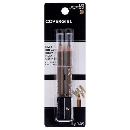COVERGIRL - Easy Breezy Brow Fill + Define Brow Pencil, Sharpener Included, Long-Lasting, Deeply Pigmented, Blendable Formula, 100% Cruelty-Free