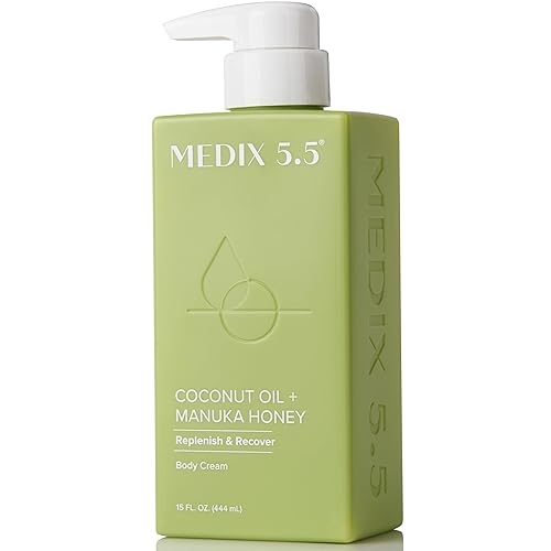 Medix 5.5 Men & Women Coconut Body Lotion + Manuka Honey Cream | Natural Coconut Oil Lotion | Moisturizer Cream Body Butter Skin Care Balm | Stretch