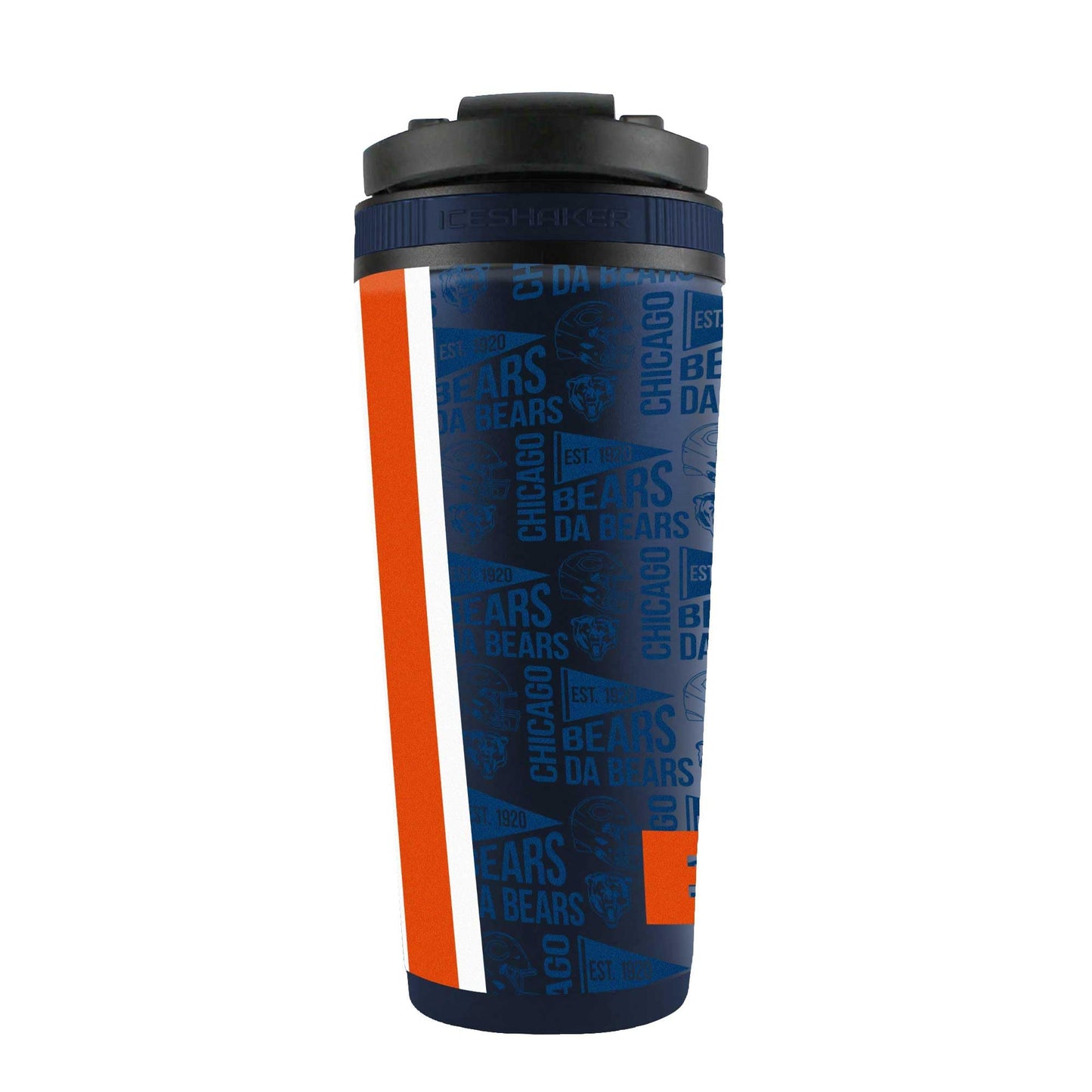 WinCraft Chicago Bears 26oz. 4D Stainless Steel Ice Shaker Bottle