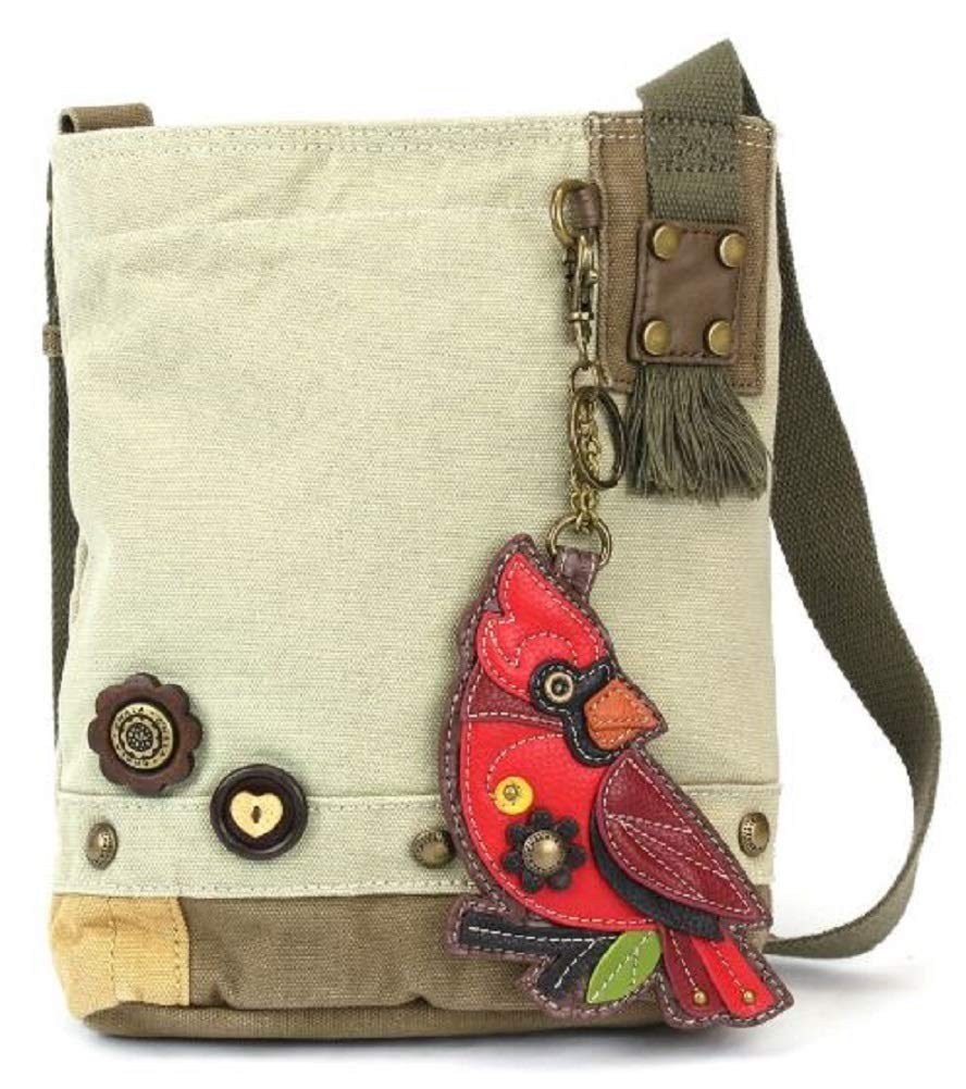 CHALA Patch Cross-Body Women Handbag, Canvas Messenger Bag - Cardinal Sand