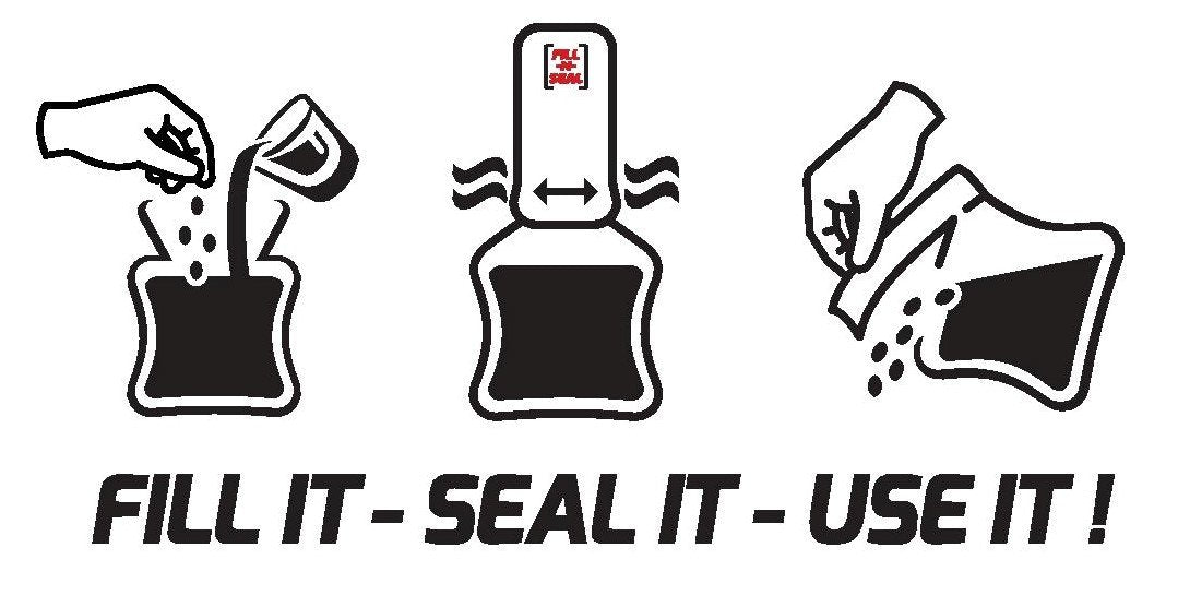 Fill-N-Seal (25) 2.5oz Heat Sealed Travel Pouches, TSA Compliant, No Funnel Need, Resealable, Disposable, & BPA Free