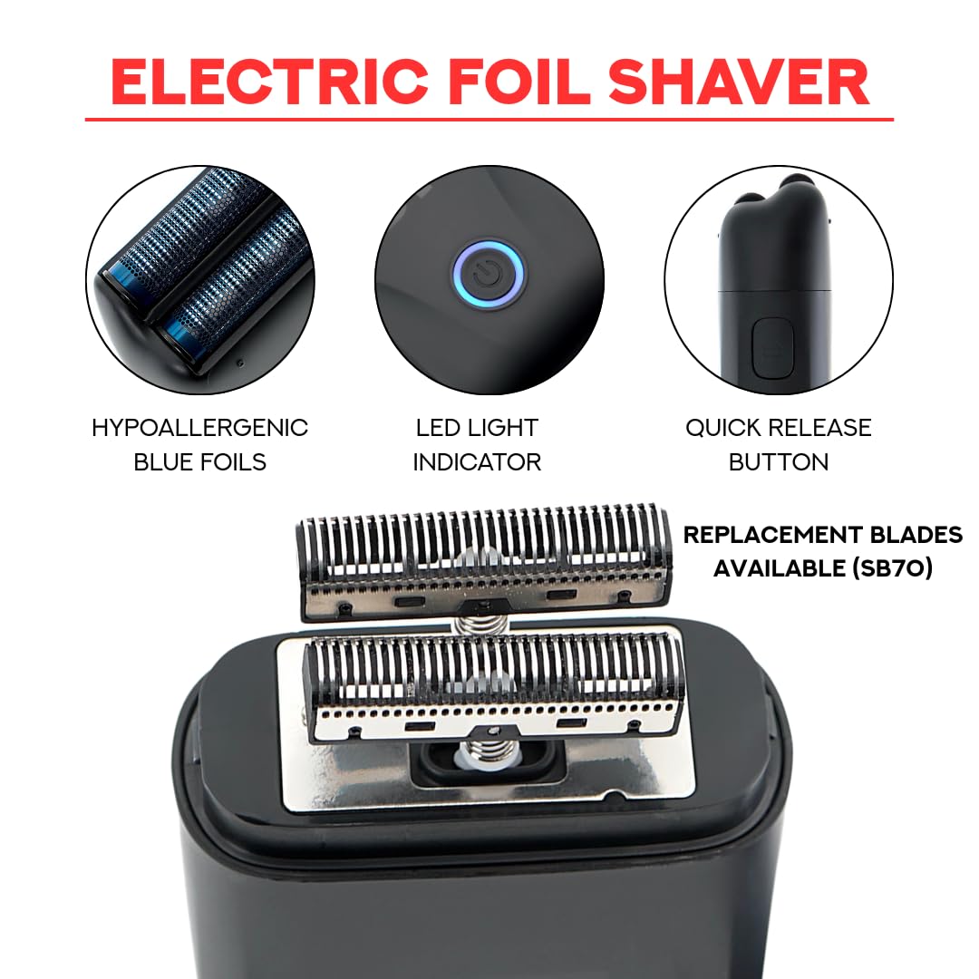 Supreme Trimmer Darkstar 82 Metal Body Clipper, Trimmer & Darkstar Foil Shaver Set with Magnetic Vector Motor - 180 Min Run Time, 9100 RPM Beauty and Personal Care Supreme Trimmer