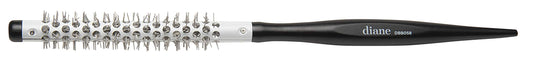 Diane Small Thermal Hair Brush for Blow Drying Curly Hair, Mini Round Wood Brush, 3/8"
