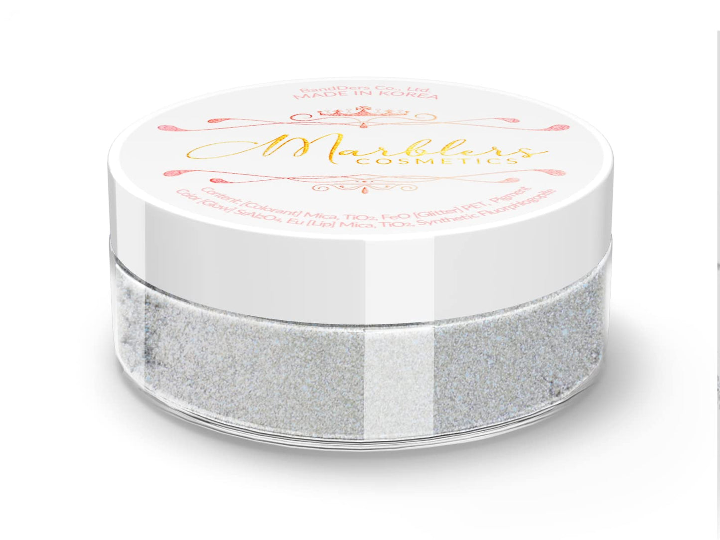 MARBLERS Chunky Natural Mica Powder [Cool Space Pearl] 0.11oz (3g) | Highly Pigmented | Non-Toxic, Vegan, Cruelty-Free | Eyeshadow, Body Butter, Nail