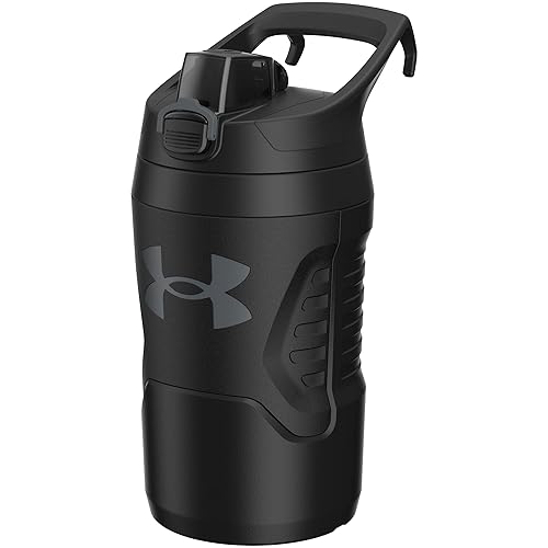 Under Armour 32 oz Insulated Water Bottles - Sports Water Jug with Handle, Fence Hook, Leak Resistant for Baseball, Football & More, 32 oz Water