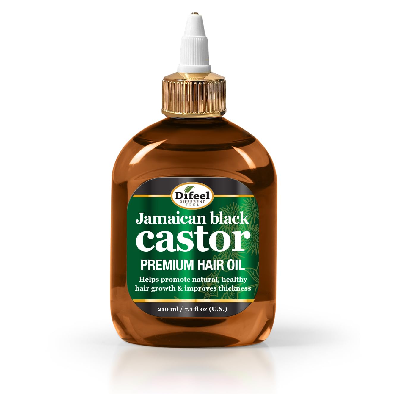 Difeel Jamaican Black Castor Premium Hair Oil 7.1 oz. - Thickening Jamaican Black Castor Oil for Hair Growth