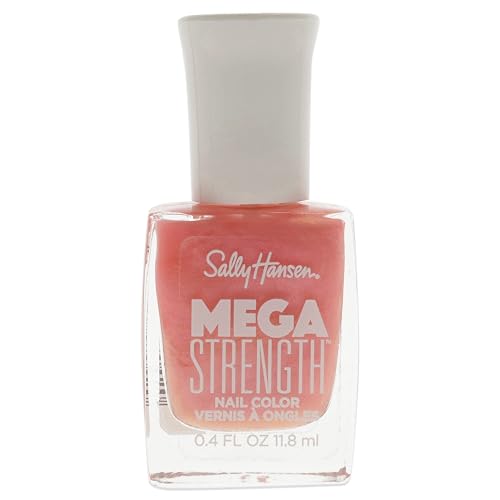 Sally Hansen Mega Strength Nail Polish, Sally Sells Sea Shells, 0.4 Fl Oz Beauty & Personal Care Sally Hansen