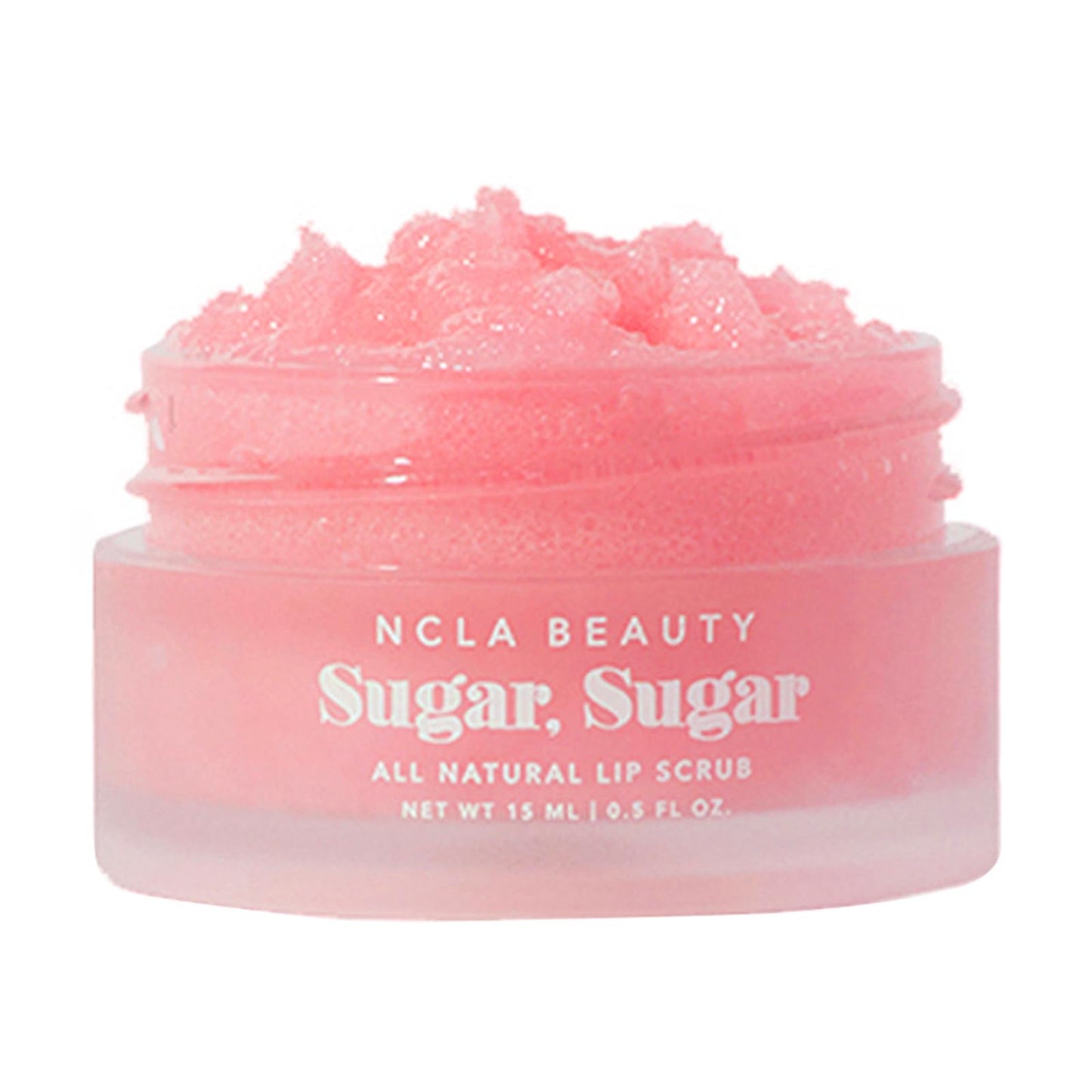 NCLA Beauty Sugar All Natural Lip Scrub - Lip Exfoliator - Made with Sugar, Cocoa and Shea Butter, Agave Nectar - Pink Champagne - 0.5 oz