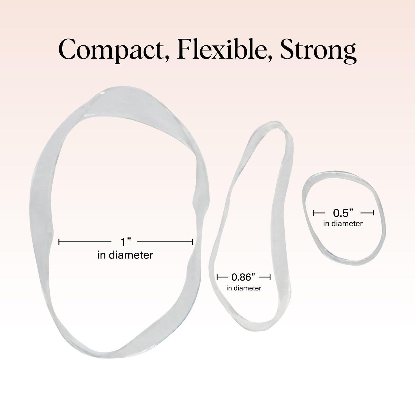 Kitsch Hair Ties No Damage for Kids, Teens and Women - Rubber Bands for Hair Styling | No Snag Hair Elastics | Daily Hair Accessories - 500pcs (Clear) Beauty and Personal Care Kitsch