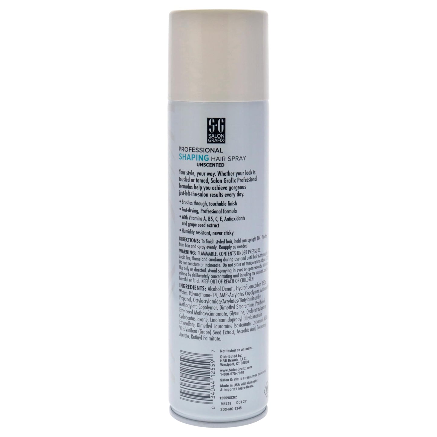 Salon Grafix Shaping Hair Spray Super Hold - Flexible and Brushable - Hairspray for Women and Men - Professional Quality Results - Unscented - 10 oz