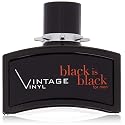 Nu Parfums Black Is Black Vintage Vinyl Eau de Toilette Spray for Men, 3.4 Ounce
