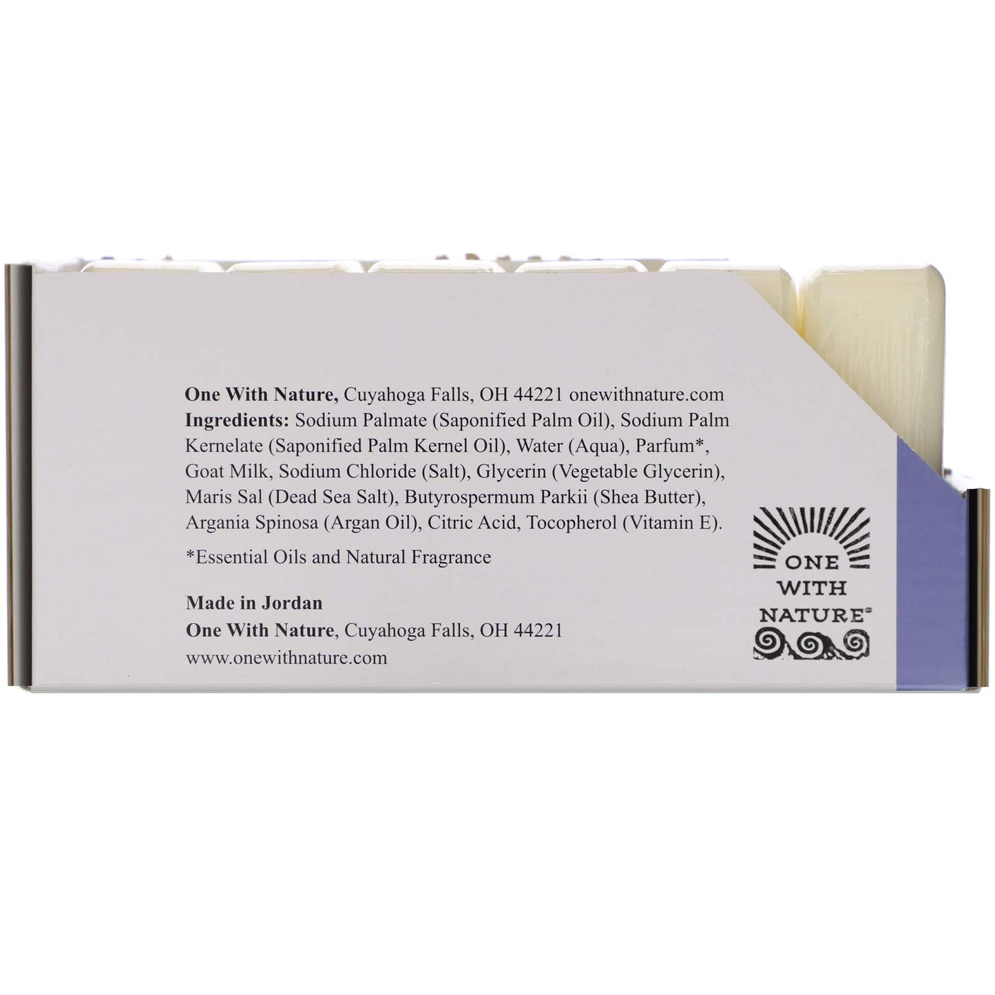 One With Nature Dead Sea Mineral Soap, Goat's Milk & Lavender, 6 Bars, 4 oz (114 g) Each