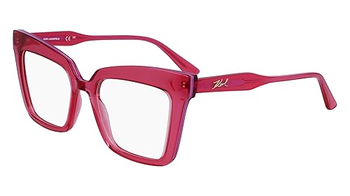 KARL LAGERFELD Unisex Sunglasses, 612 Cherry, 51