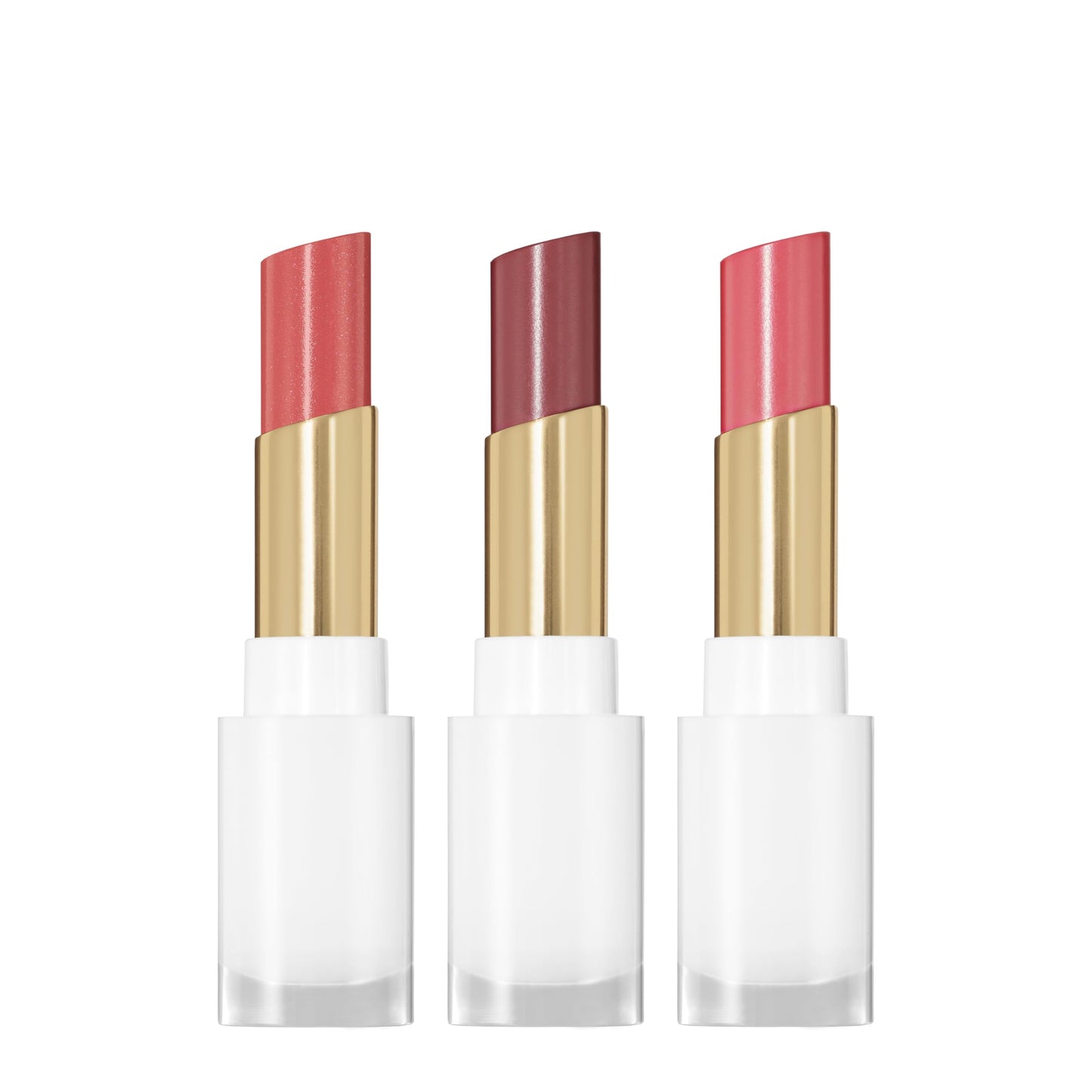 REVLON Super Lustrous Glass Shine Balm Gift Set, 3-Piece, Lipstick Multipack, Hydrating Tinted, Sheer Glossy Finish, 003 Honey Shine, 008 Rum Raisin