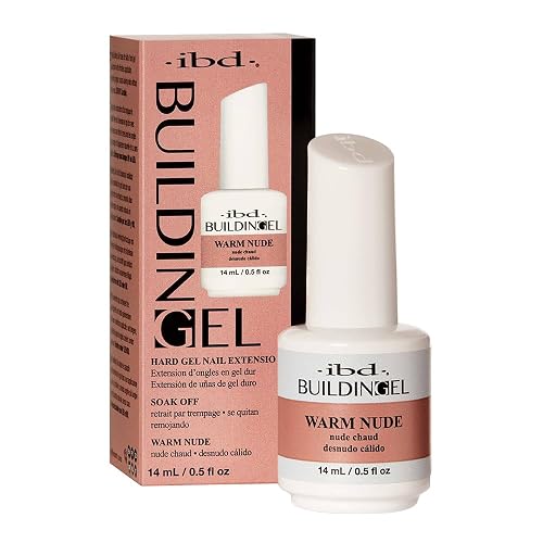 IBD Building Gel, Hard Gel Nail Extension, Warm Nude, Soak-Off, Nail Builder Strengthener, 0.5 fl oz Beauty & Personal Care IBD