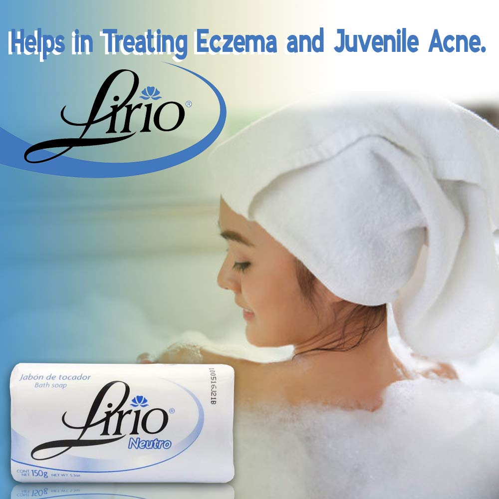Jabon Neutro Neutral Soap Lirio for Facial Use with Crema la Milagrosa and Tia Mana (Pack of 1)