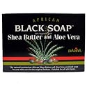 Madina African Black Soap Shea Butter and Aloe Vera, 3.5 oz
