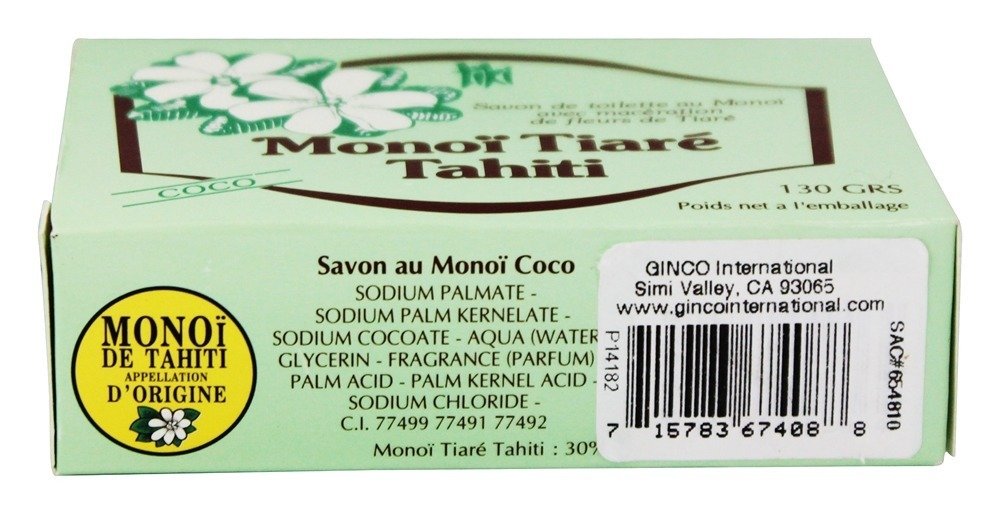 MONOI Tiare Soap Bar Coconut 4.6 OZ