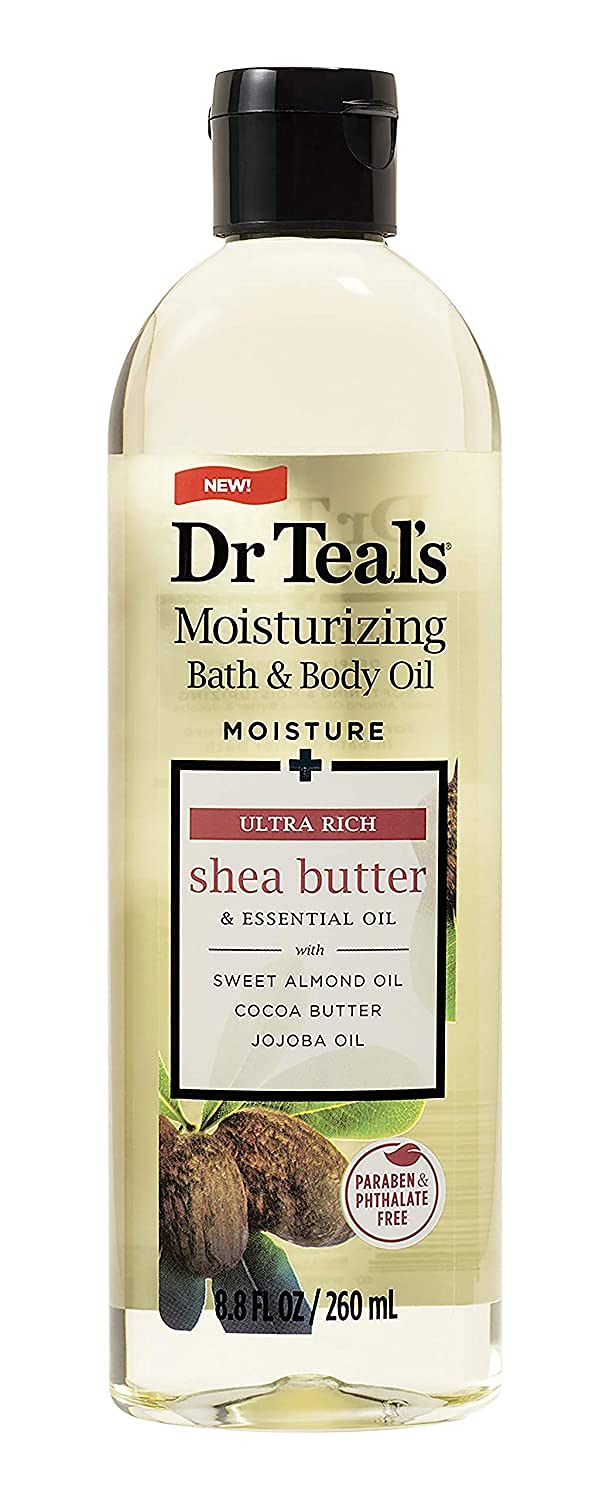 Dr. Teals Bath & Body Oil Variety Gift Set (2 Pack, 8.8oz Ea.) - Soothing Lavender & Ultra Rich Shea Butter - Essential Oils Hydrate Skin & Alleviates Beauty and Personal Care Dr Teal's