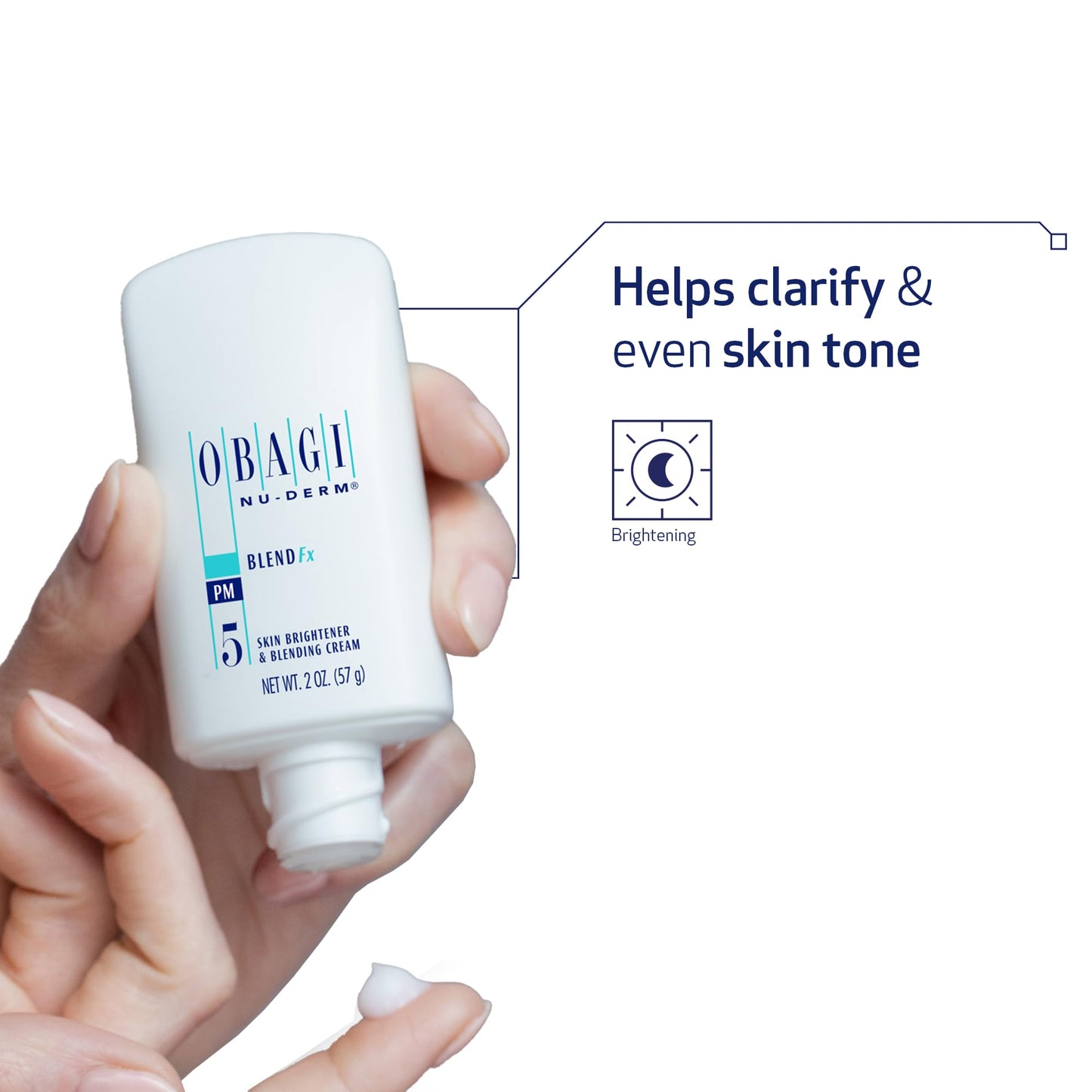 Obagi Nu-Derm Blend Fx - Skin Brightening & Clarifying Cream that Helps Brighten & Soften Skin with Arbutin and Vitamins C & E - 2 oz