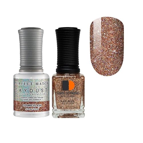 LeChat Perfect Match Gel Polish + Nail Lacquer - Cosmic Flash #SDMS05 - 0.5 oz Beauty & Personal Care LECHAT