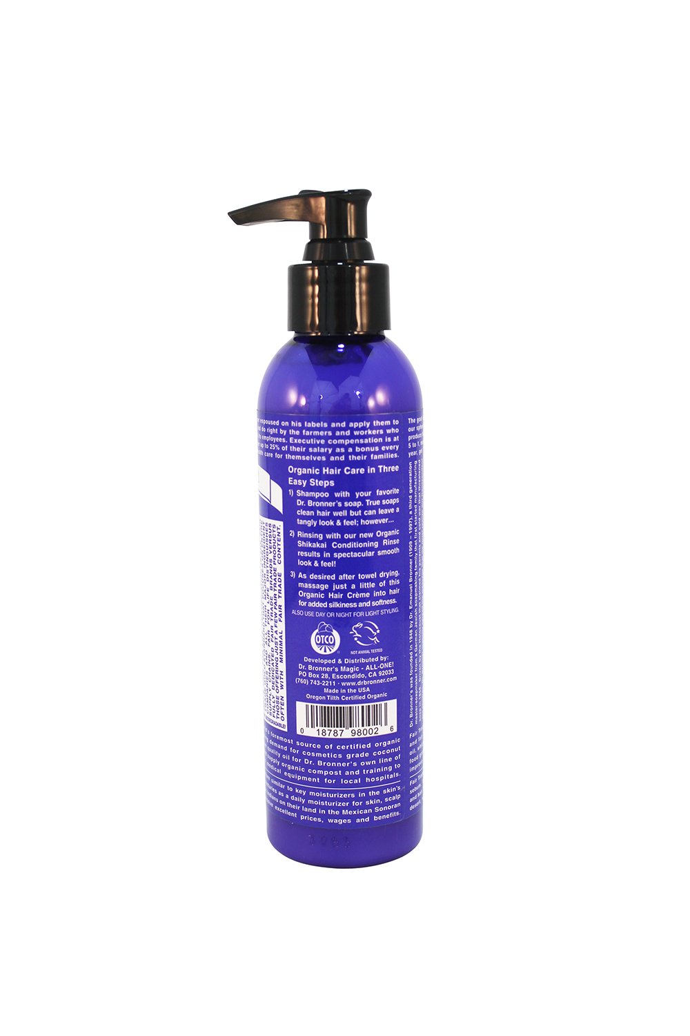 Dr. Bronner's Magic Soaps: Peppermint Hair Creme, 6 oz (4 Pack)