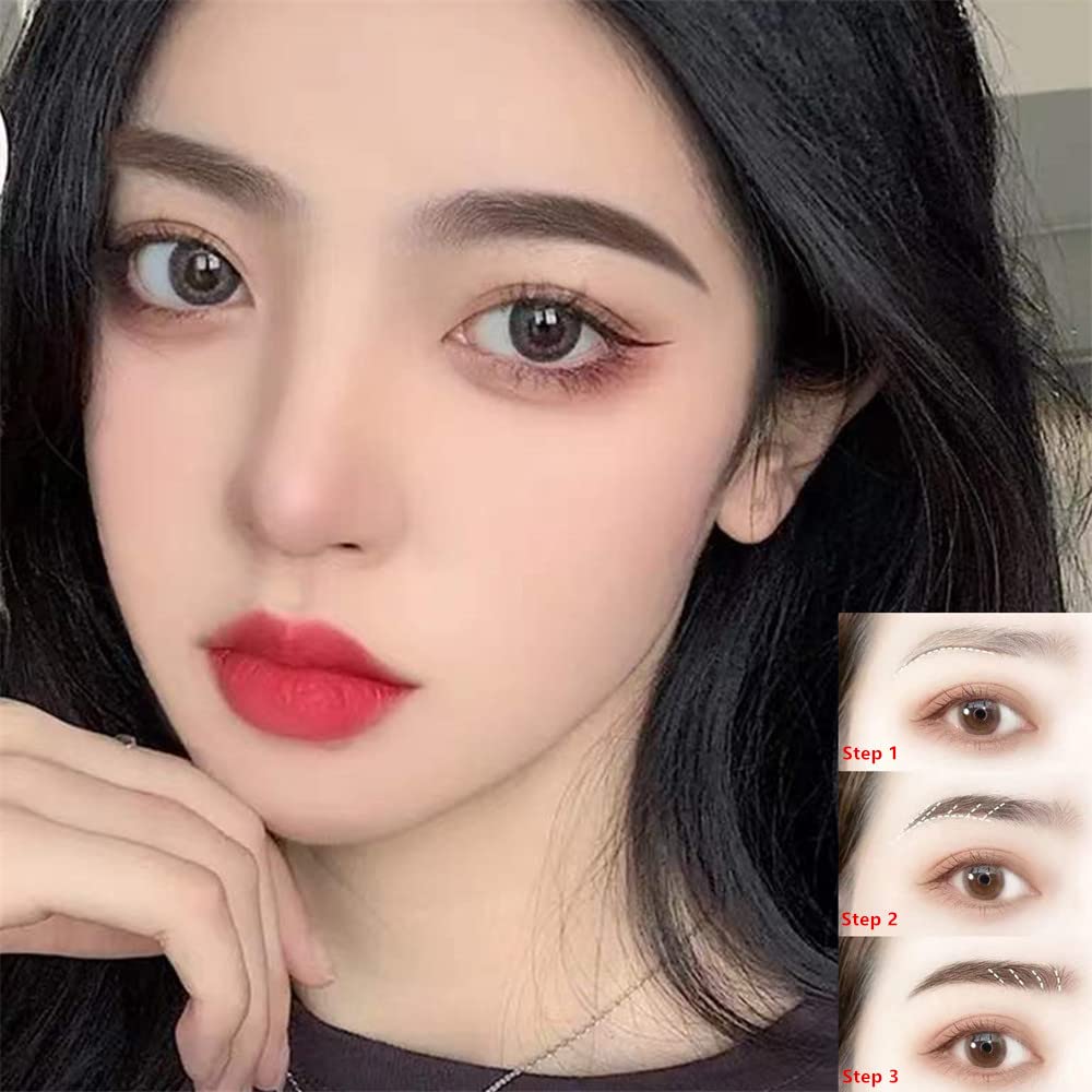 Go Ho 12 PCS Black Eyebrow Eyeliner Pencils,Sweatproof Eyebrow Pencil,Long-lasting Nice Color Eye Brow Gel Pen Makeup Brow Tint Sticks?Black?