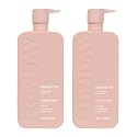 MONDAY HAIRCARE Smooth Shampoo + Conditioner Bathroom Set (2 Pack) 30oz Each for Frizzy, Coarse, and Curly Hair, Made from Coconut Oil, Shea Butter