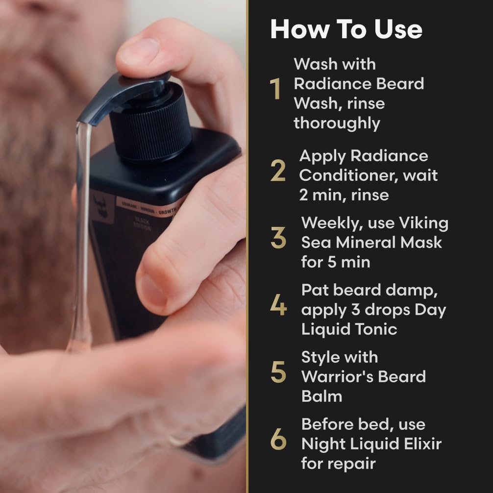 The Complete Beard Growth Kit by Beard Struggle - Mens Grooming Kit with Balm, Mask, Conditioner, Wash & Oils - Asgardian Secret, Gold Collection Beauty and Personal Care The Beard Struggle