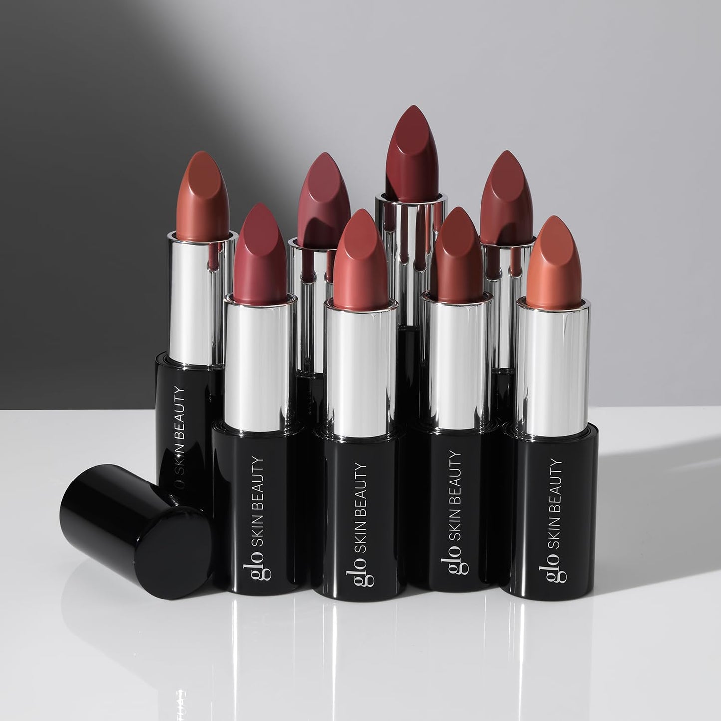 Glo Skin Beauty Satin Lipstick (French Nude) | Nourishing Longwearing Lip Stick Packed with Skincare Benefits