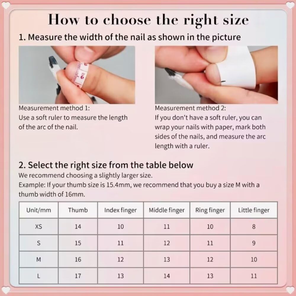 MAGLFELL Press on Nails Medium Length Almond Fake Nails, 3D Shell Nails Design,10 Pcs Reusable ABS Material Finger Painting Nail Tip Salon Artificial Beauty and Personal Care MAGLFELL