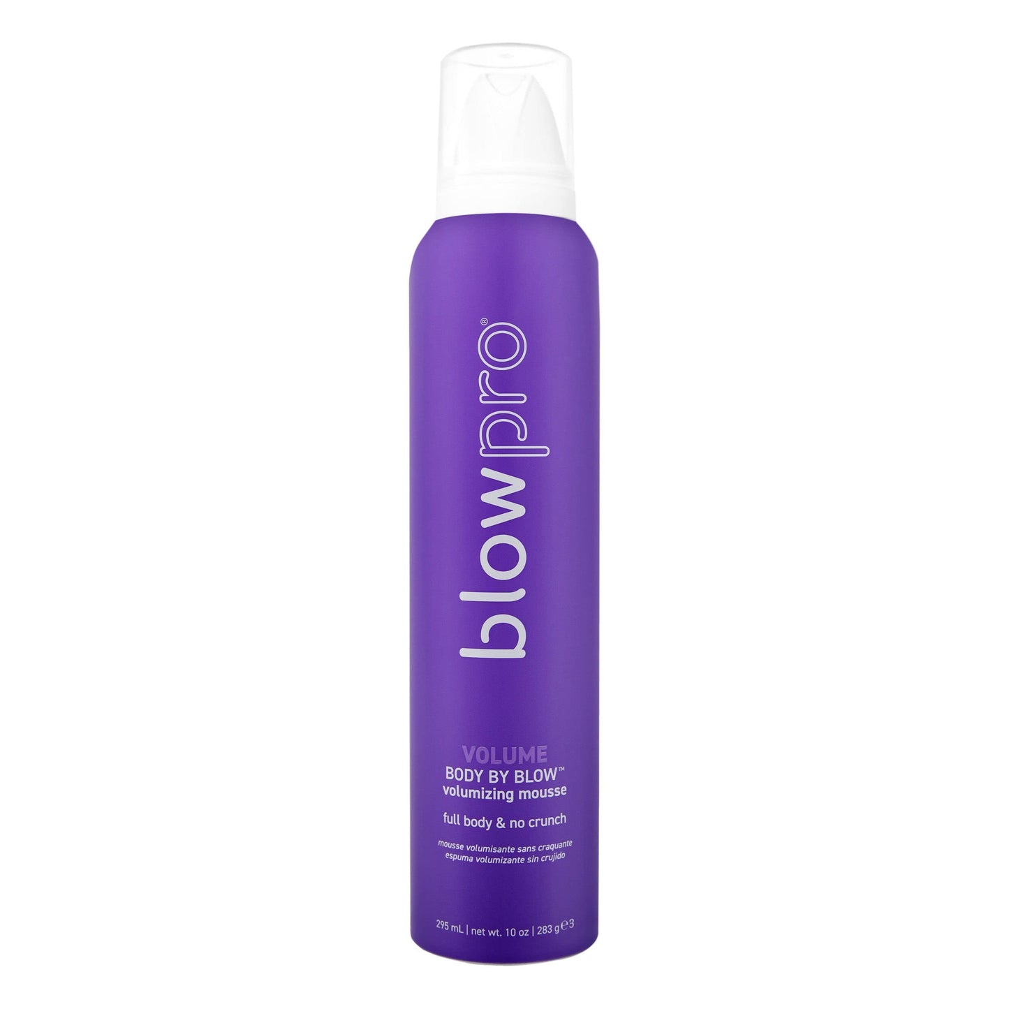 blowpro Body By Blow No Crunch Volumizing Mousse 10oz, Full Body Style, No Stickiness & Crunch, Builds Volume with Added Bounce, Soft touchable
