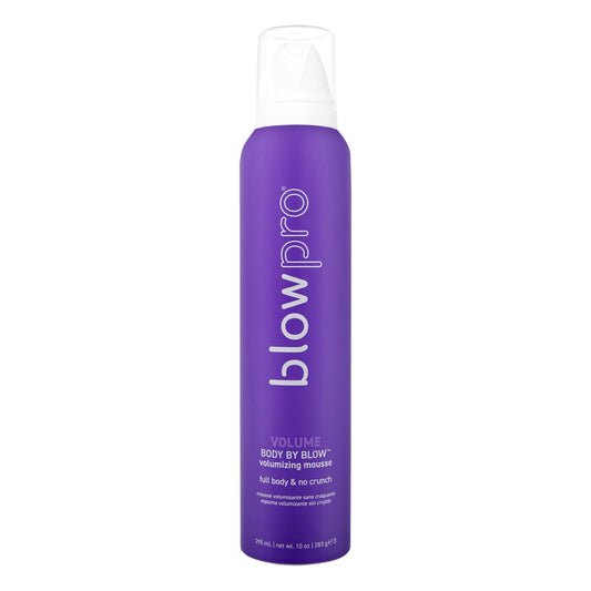 blowpro Body By Blow No Crunch Volumizing Mousse 10oz, Full Body Style, No Stickiness & Crunch, Builds Volume with Added Bounce, Soft touchable