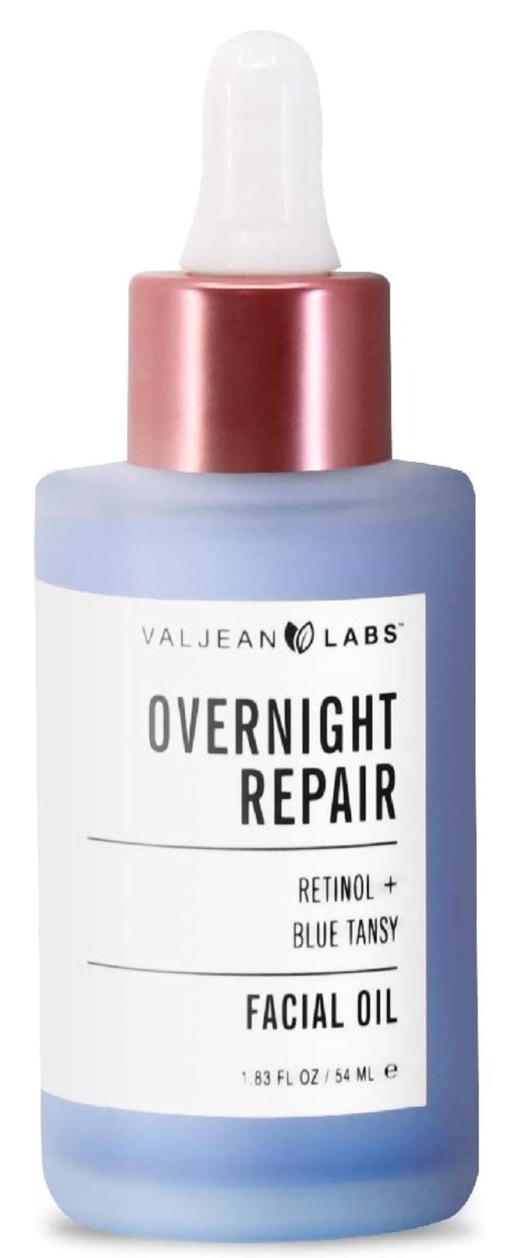 VALJEAN LABS Overnight Repair Facial Oil | Retinol and Blue Tansy | Helps to Even Skintone, Calm and Soothe Redness | Cruelty Free, Vegan, Made in USA