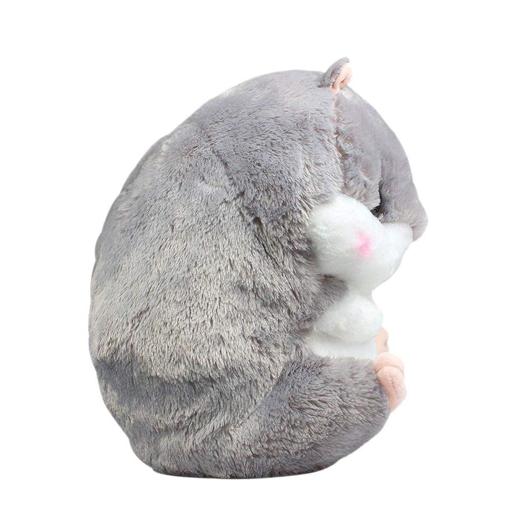 Roexboz Cushion Blanket Cute Hamster Plush Pillow with Blanket, 2 in 1 Cozy Blanket for Sofa Office Chair